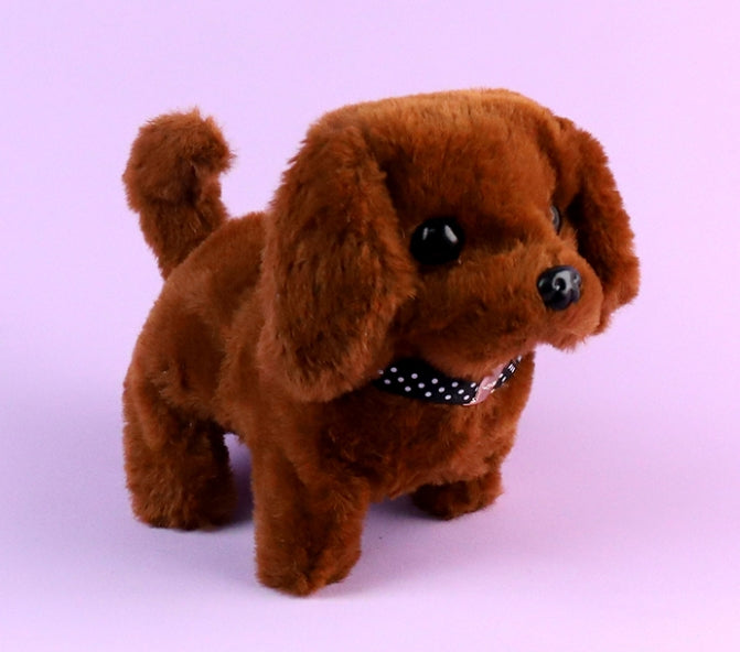Walking And Sound making Battery Control Plush Dog