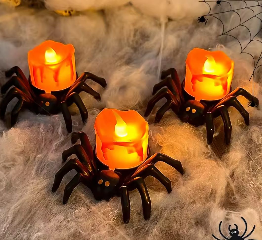 Halloween decoration spider light