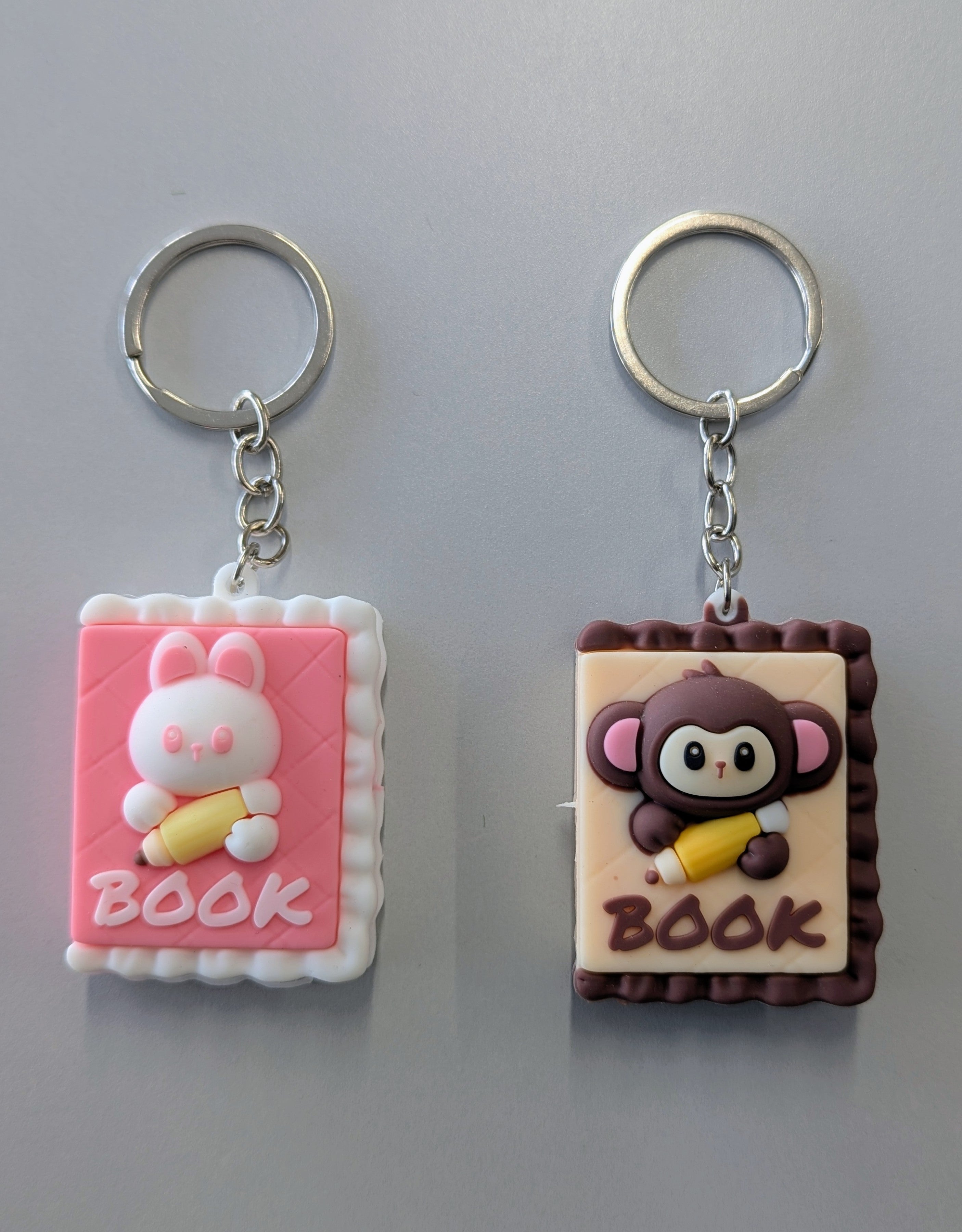 Cartoon bookshape keychain
