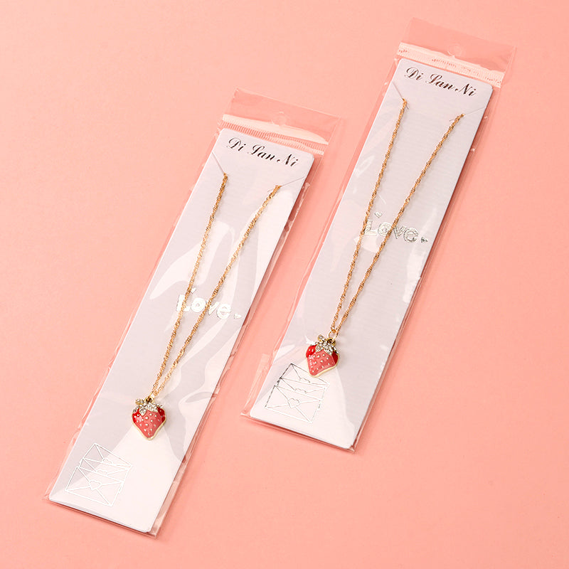 Strawberry design necklace