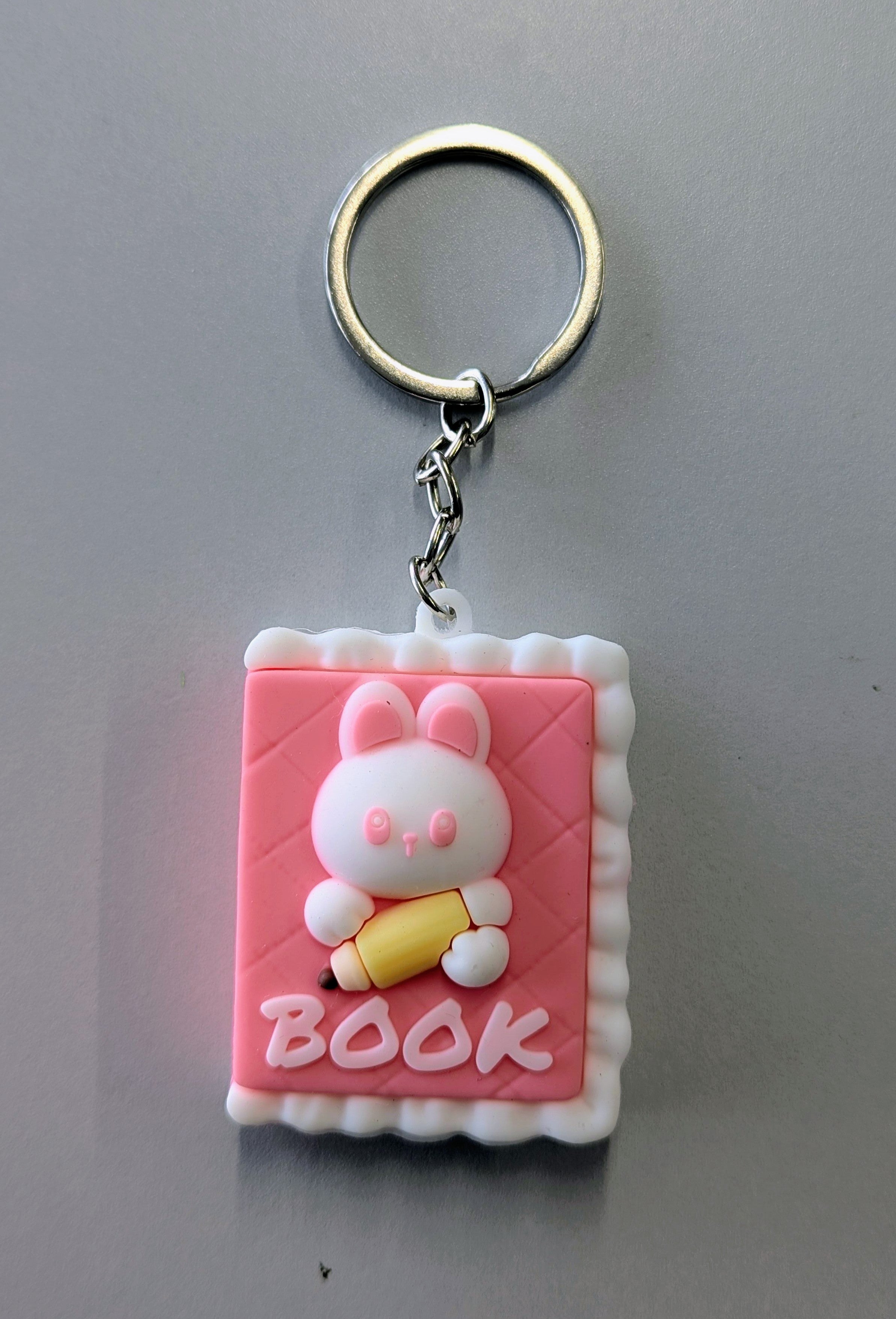 Cartoon bookshape keychain