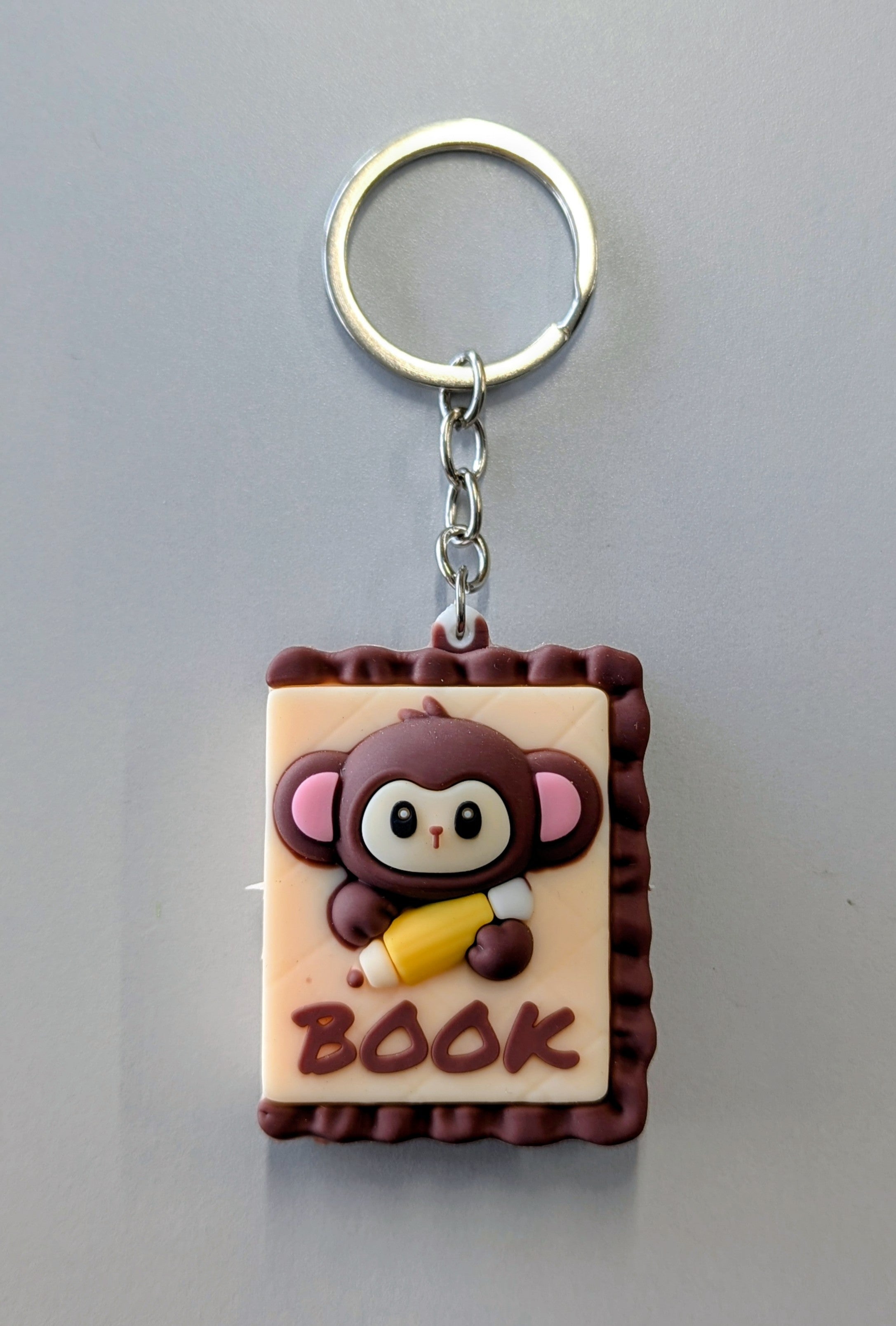 Cartoon bookshape keychain